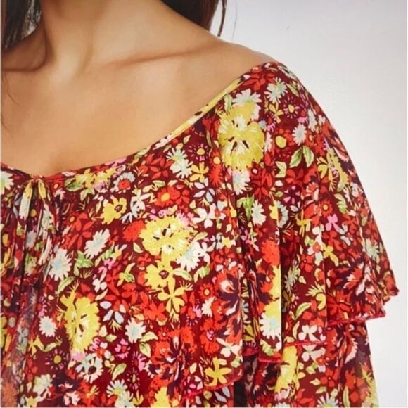 Free People Say It To Me Bodysuit In Red Siena - Picture 5 of 5